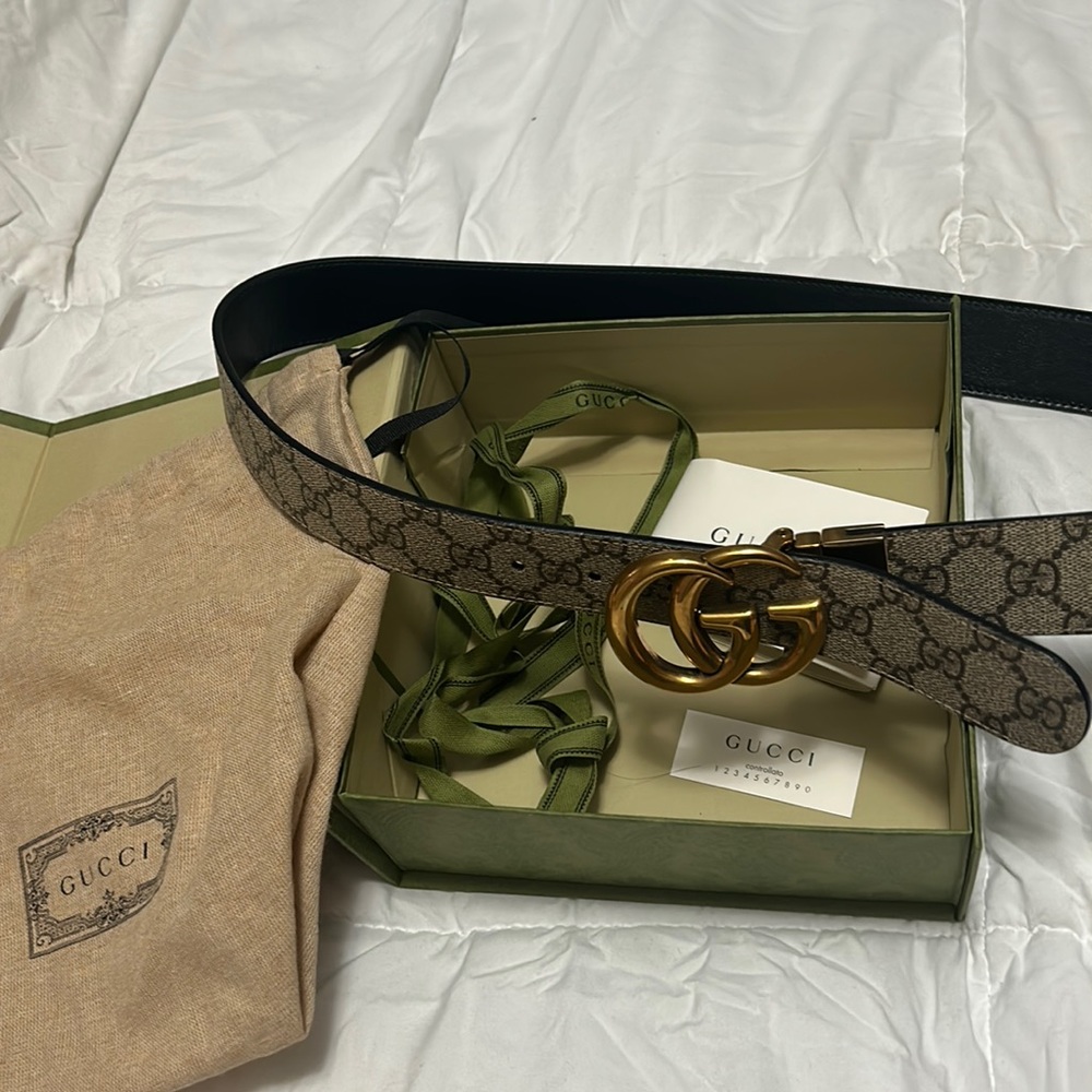 Gucci Marmont Reversible Belt - Authentic